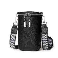 Load image into Gallery viewer, Top Zip Leather Shoulder Bag