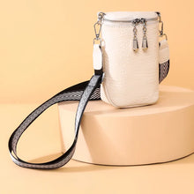 Load image into Gallery viewer, Top Zip Leather Shoulder Bag