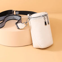 Load image into Gallery viewer, Top Zip Leather Shoulder Bag