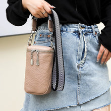 Load image into Gallery viewer, Top Zip Leather Shoulder Bag