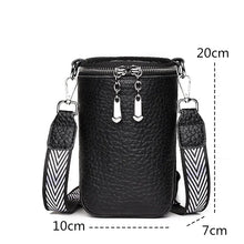 Load image into Gallery viewer, Top Zip Leather Shoulder Bag
